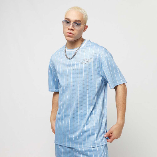 Karl Kani Ανδρική κοντομάνικη μπλούζα Chest Varsity Mesh Pinstripe Tee